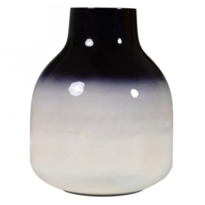 Vase bicolore Haley - Noir et Blanc