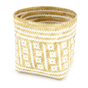 Paniers bamboo naturel Panama - Set de 3