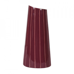 Vase en fer émaillé Fynn Bordeaux