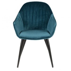 Chaise avec accoudoirs Bari - Bleu