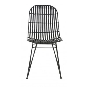 Chaise Melo- Rotin noir