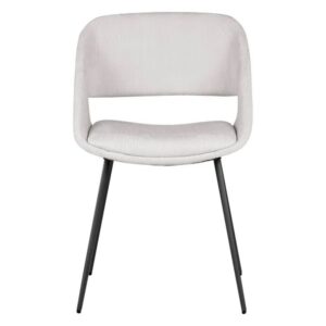Chaise Ada - Ecru velours côtelé