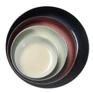 Assiette Olia - noir
