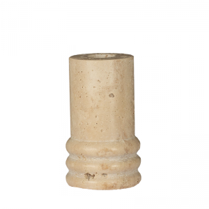 Travertine dining candle holder - Small