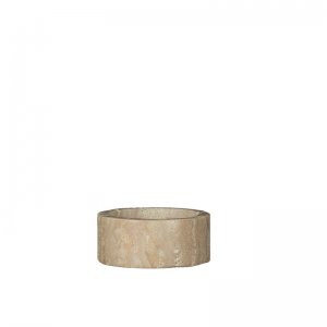 Travertine Pillar candle holder - Small