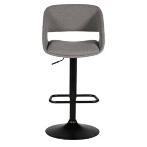 Tabouret de bar Ada - Gris  pied pistor