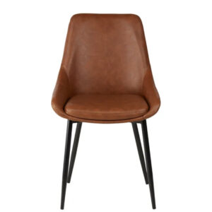 Chaise Bari - Marron PU