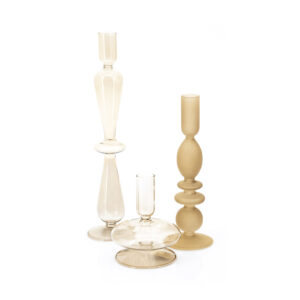 Porte bougie Aurora (set de 3) - Beige
