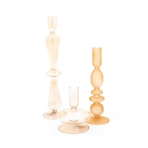 Porte bougie Aurora (set de 3) - Terracotta