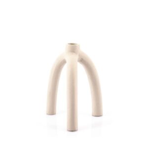 Porte bougie Twig - Crème  Small