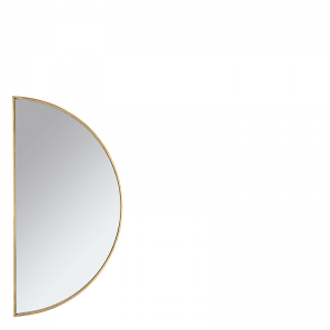 Miroir Half Round - Gold 100 cm