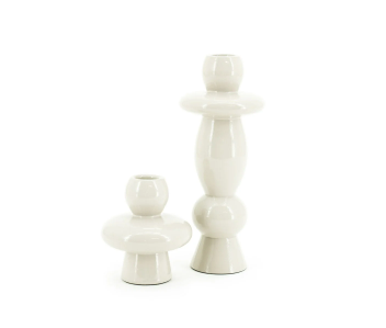 Porte Bougie Barolo - Beige (set de 2)