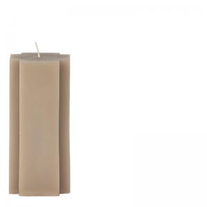 Bougie Cross Shaped - Taupe Small