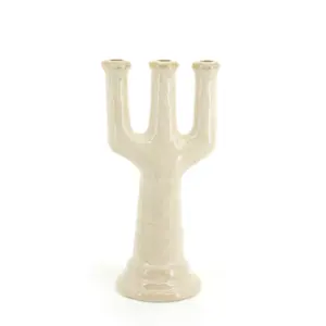 Porte Bougie Blix - Beige - Large