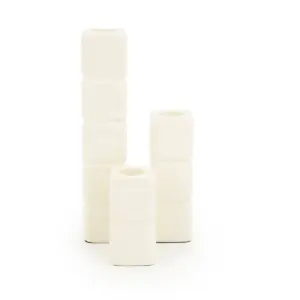 Porte Bougie Cube - Beige