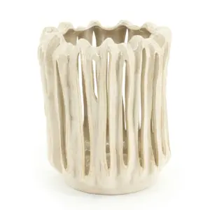 Vase Hurricane Alba - Beige