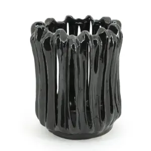 Vase Hurricane Alba - Noir