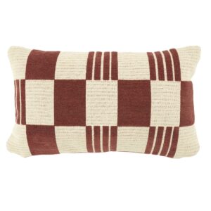 Coussin Twist - Bordeaux 35x55