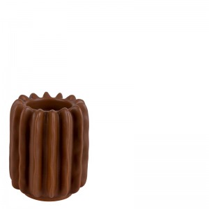 Porte Bougie Mats - Marron Medium