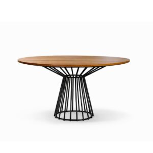 Table a manger Brooklyn - Noyer Ronde 130 cm