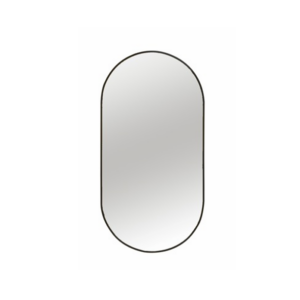 Miroir Alu Spiegel - Ovale Noir 50/150 cm