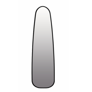 Miroir Alu Spiegel - Diamond Noir 50/160 cm