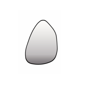 Miroir Alu Speigel - Rock Noir 40/60 cm